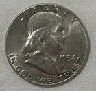 1954 Franklin Half Dollar 90% Silver Coin