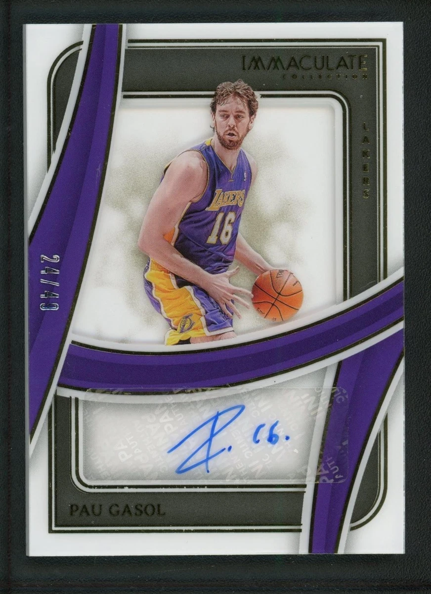 Pau Gasol Original Basketball Autographed Sports Trading Cards 