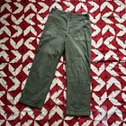 Vintage U.S. Military OG-107 Baker Pants Vietnam Era As Is Worn Flaws