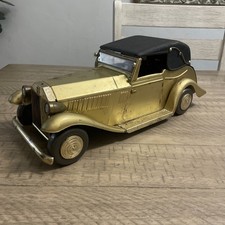 Vintage 1960's Gold Rolls Royce decanter and glasses set, Made In Japan