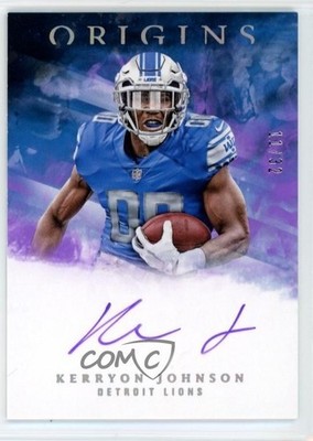 2018 Panini Origins Rookie FOTL Purple /32 Kerryon Johnson #RA-KJ Auto RC 1w4h