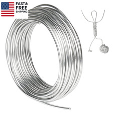 9 Gauge Aluminum Craft Wire, 50 Feet 3Mm Bendable Armature Wire for Sculpting, J