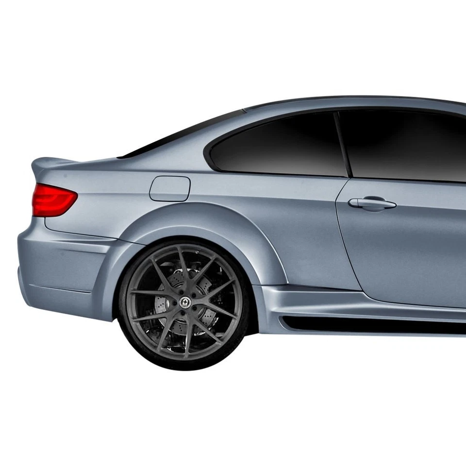 For BMW M3 08-13 AF-5 Style Wide Body Fiberglass Rear Fender Flares Unpainted Foto 2 de 4