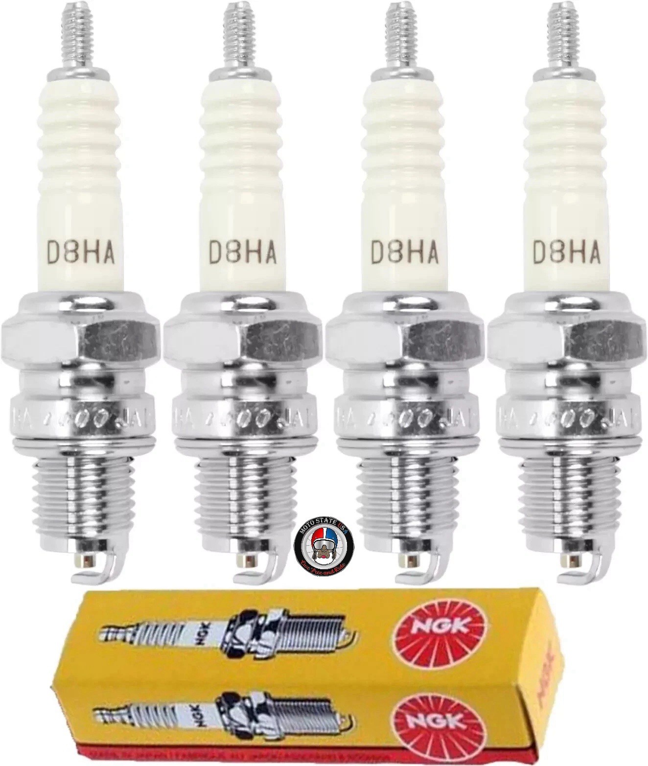 4x NGK SPARK PLUG #7112 D8HA For Honda 250 305 CL77 CB77 CL72 CB72