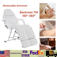 PVC Sponge 150kg Capacity Salon Chair 110 -180  Backrest Tilt Beauty Spa Chair