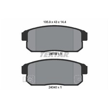 Satz Bremsbeläge Bremsklötze hinten für Mazda RX-8 SE | 583523