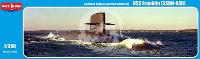 USS Benjamin Franklin SSBN-640 MikroMir 350-028 skala 1/350