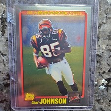 Topps 2010 Topps Chrome Chad Johnson Rookie Football Card #340 Bengals. rookie card picture