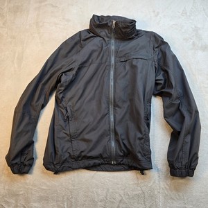 REI Co-Op Rain Jacket Full Zip Hooded Sm Nylon Shell Waterproof Coat Black Men’s