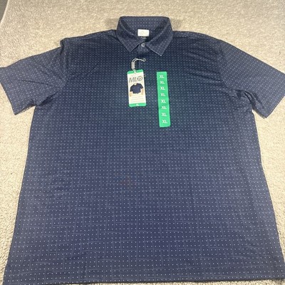NWT Men s Greg Norman ML75 Navy Blue Stretch Golf Polo Shirt Size XL Play-Dry 