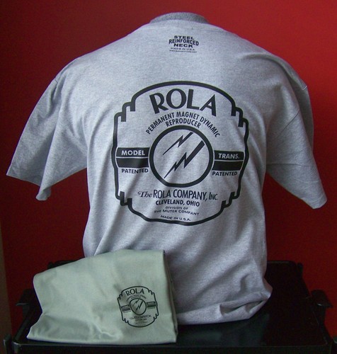 ROLA VINTAGE GUITAR SPEAKER T-SHIRT SIZE X-LARGE and all other sizes - Picture 2 of 4