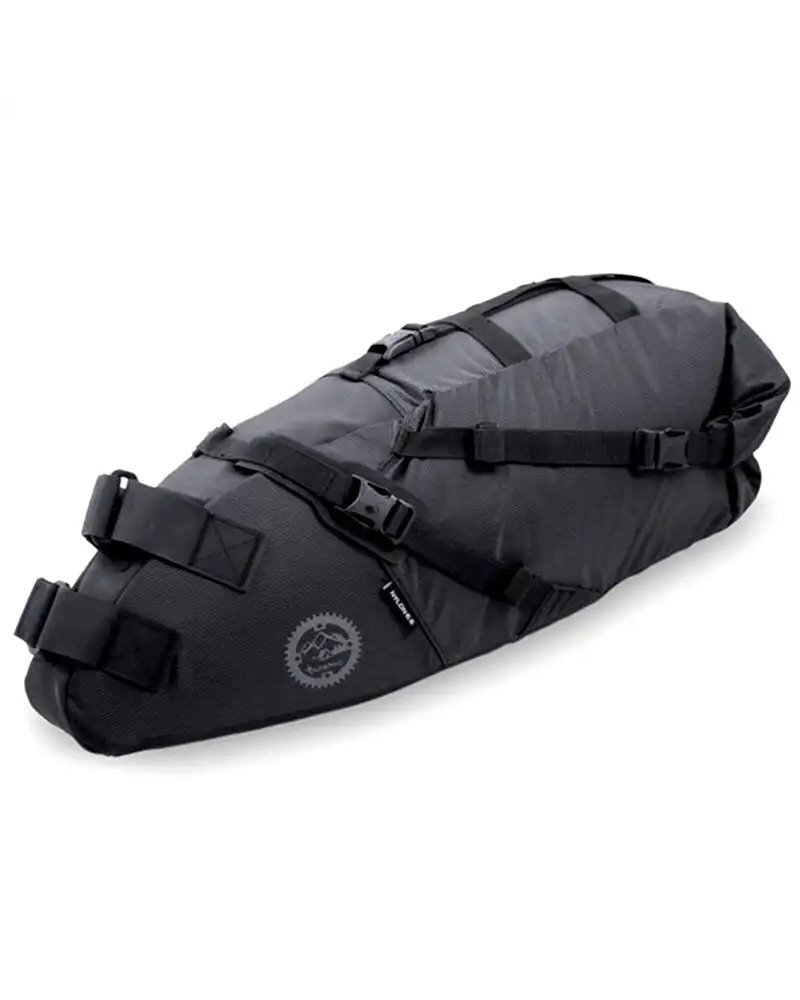 Acepac Saddle Bag Borsa Sottosella Volume Variabile 8/16 Litri, Nero
