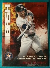 2020 TOPPS STADIUM CLUB BASH AND BURN RED JOSE ALTUVE #13 HOUSTON ASTROS