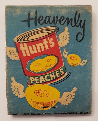 Vintage Hunt's Tomato Sauce full matchbook; 1950 s; Unused; NOS; FREE Shipping!