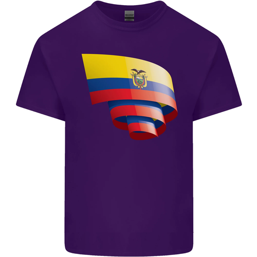 Rizado Ecuador Bandera Ecuatoriano Día Fútbol Hombre Algodón Camiseta Top - Imagen 10 de 89