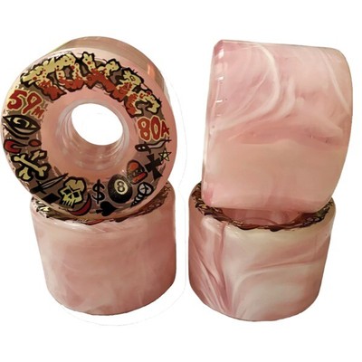 Toxic Skateboard Wheels All-Terrain Skateboard Wheels - 59mm 80a (Set of 4)