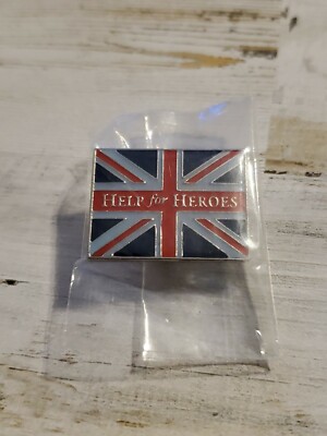 Britain Flag Help for Heroes Lapel Pin Badge Support fw