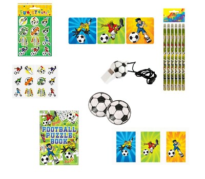 Football Kids Birthday Party Lootbag Fillers Favours Gifts Medals Stickers Maze