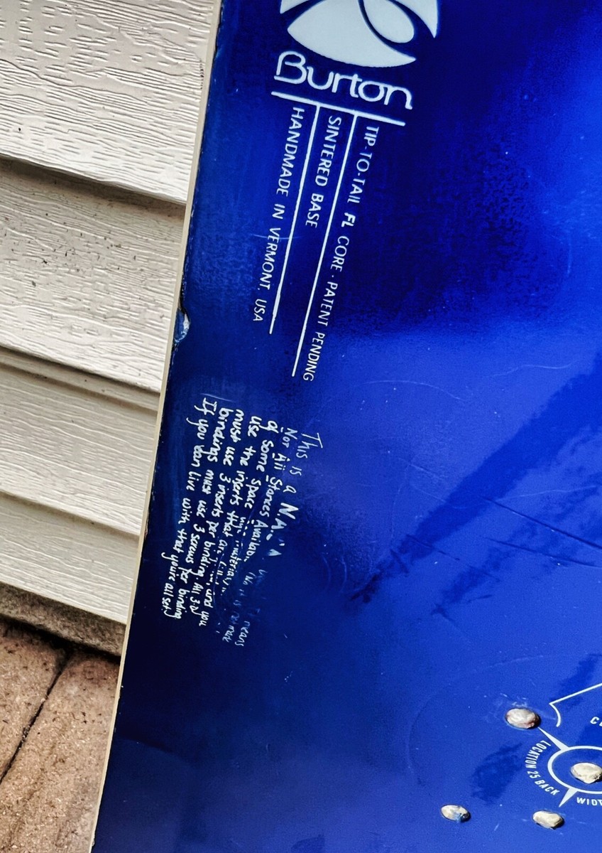 Vintage 1999 Burton FL Project Snowboard , 157cm, FL57 | eBay Vintage 1999 Burton FL Project Snowboard , 157cm, FL57 | eBay