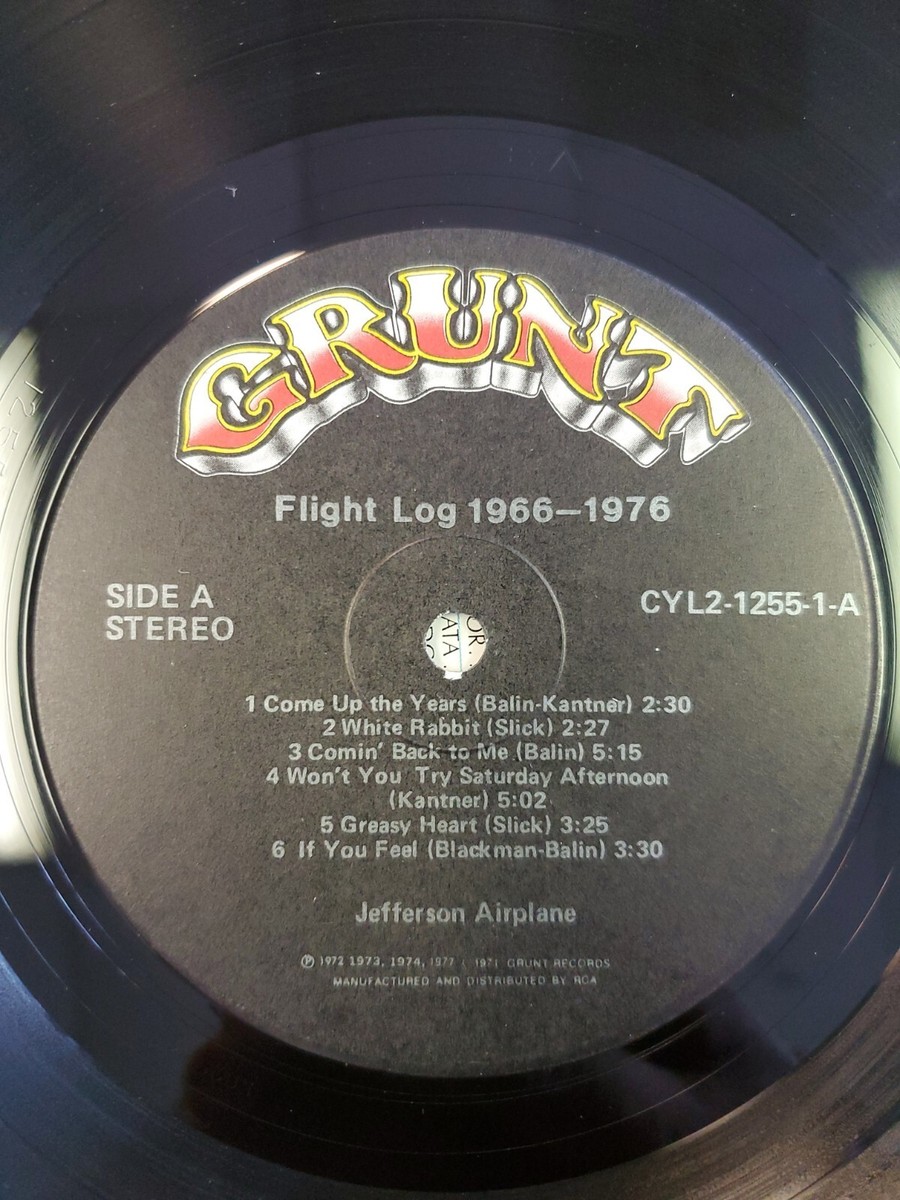 JEFFERSON AIRPLANE FLIGHT LOG 1966-1976 VINYL 2LP | eBay