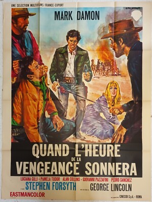 Plakat Kino Film Western Wenn DIE STUNDE De La Vengeance Klingelt - 120 X 160 CM