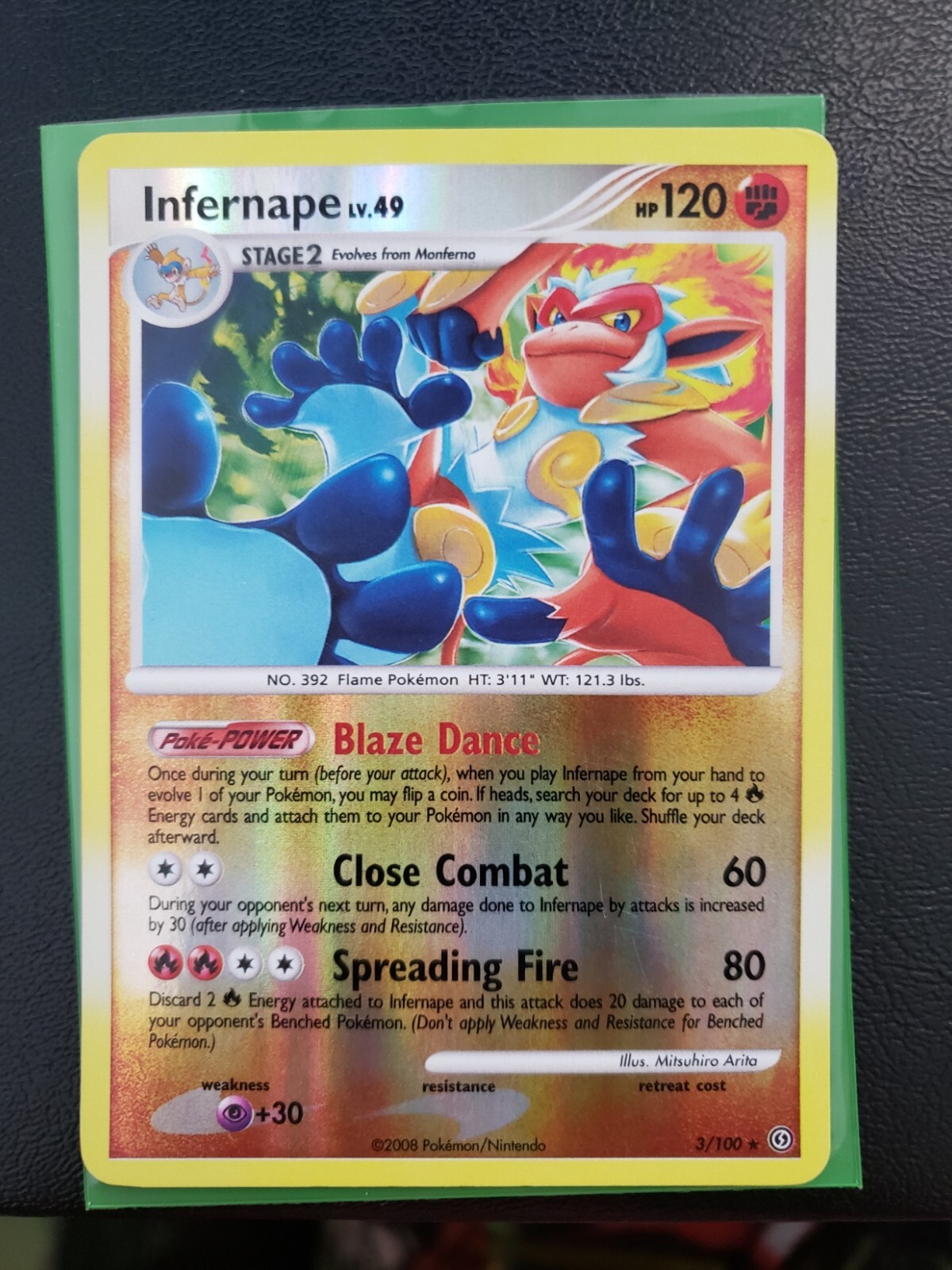 Infernape - 3/100 Holo Rare Diamond & Pearl Stormfront Pokemon Card NM Unplayed