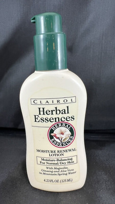 Clairol Herbal Essences Moisture Renewal Lotion Normal Skin to Dry Face 1998