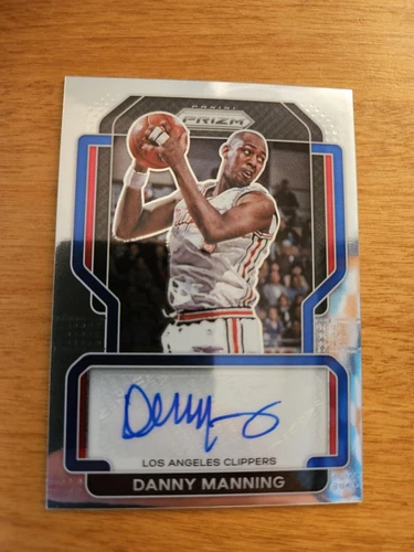 Danny Manning 2021-22 Panini Prizm Basketball SG-DMG Signatures Auto SP Clippers