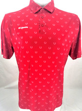 NEW Columbia Golf Omni-Wick Red SS Button Collar Golf Polo Shirt Men's L