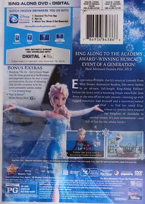 Disney Frozen Sing-Along Edition DVD | eBay