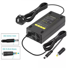 Fit ~48V Lithium Li-Ion Electric Bicycle Battery Charger 54.6V 2A DC 5.5x2.1+2.5