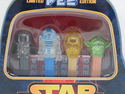 Star Wars PEZ Limited Edition Darth Vader Shaped Tin C-3PO, R2-D2 Star Wars PEZ Limited Edition Darth Vader Shaped Tin C-3PO, R2-D2