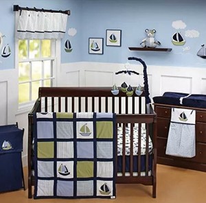 Nautica Kids Boys Zachary 6-Piece Patchwork Sailboat Crib ...