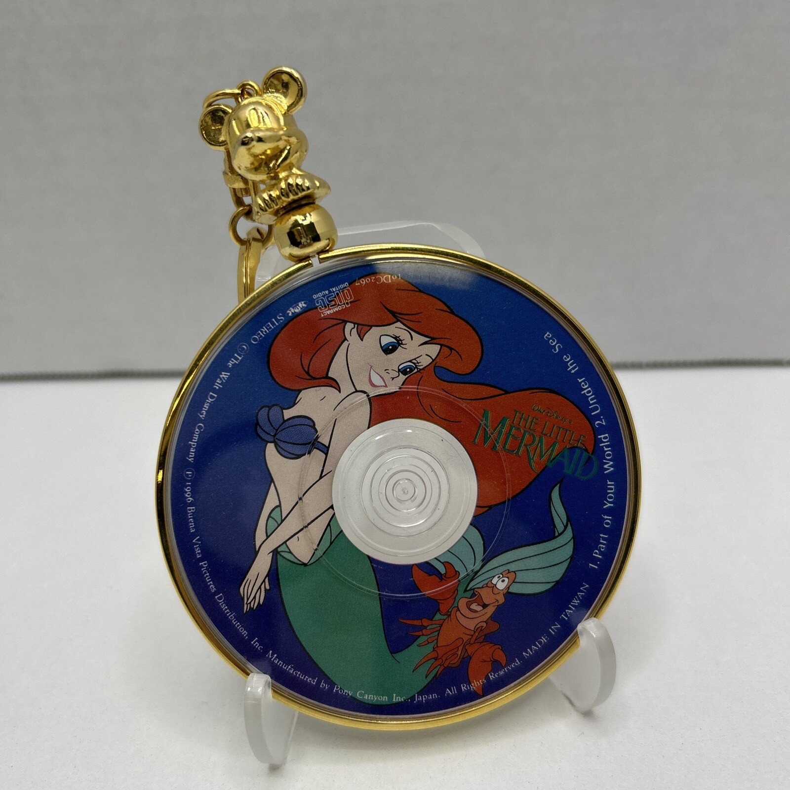 1996 Disney Little Mermaid Mini CD Key Ring Part Of Your World, Under ...