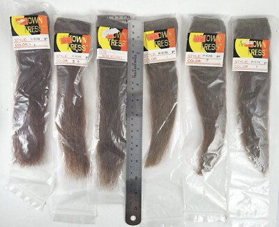 NOS Vintage Motown Tress 4  And 6  Wide Weave 1980 s 1990 s Mixed Colors