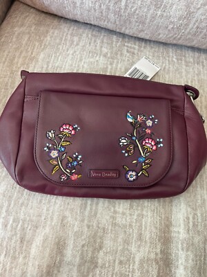 Vera Bradley Leather Carryall Backpack Mulled Wine NWT Mulled Wine Vera Bradley Large Carryall Tote Leather  main image 2