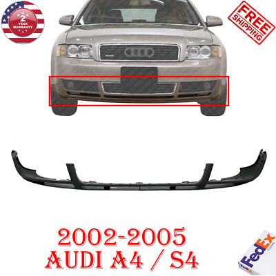 Front Bumper Valance Primed For 2002-2005 Audi A4 S4