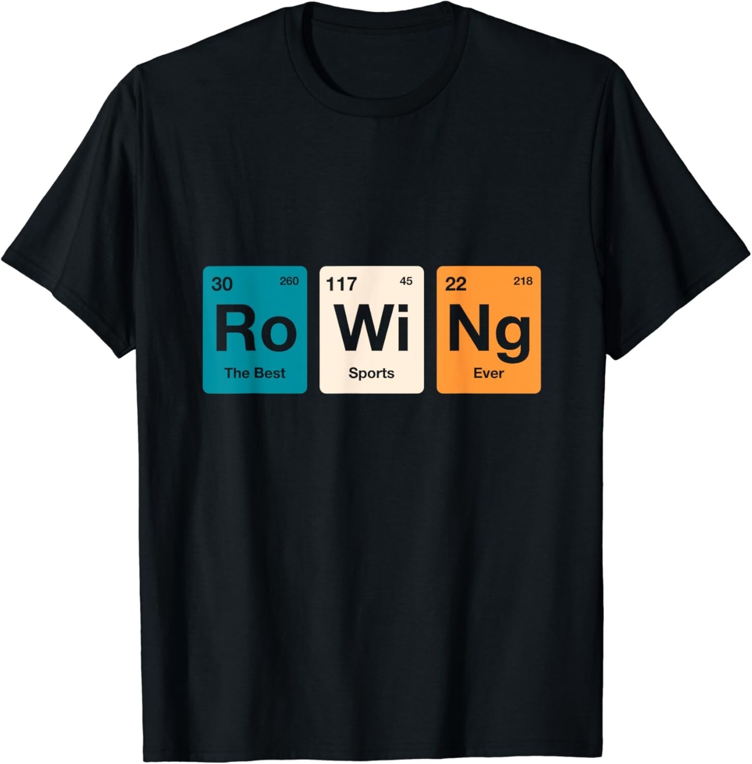 FILA T shirt unisex Canottaggio Periodica degli Elementi Rower Row Team