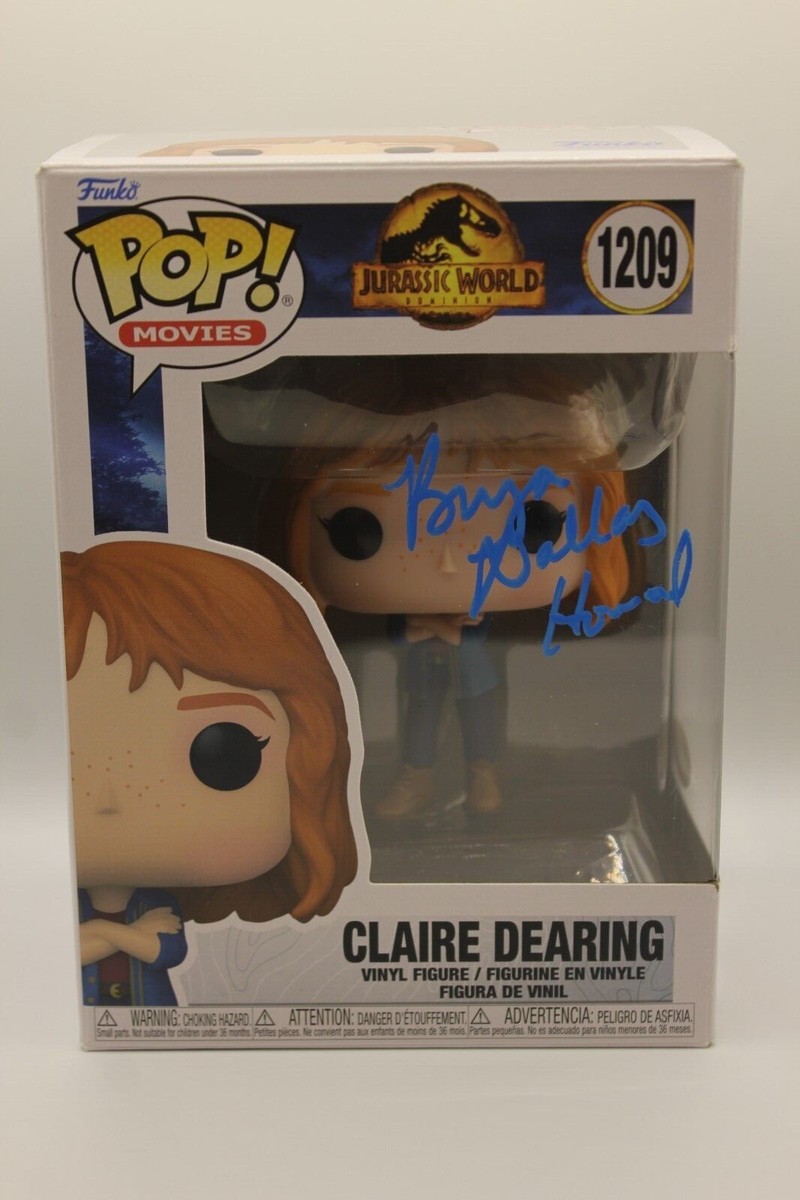 Bryce Dallas Howard signed Claire Dearing Jurassic World funko POP