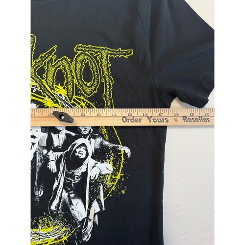 Slipknot Band T-Shirt Graphic Print Short Sleeve Top Black Men's S - Picture 6 of 9
