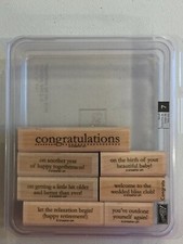 Stampin' Up Retired Congrats stamp set