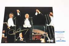 PLACIDO DOMINGO SIGNED 11x14 PHOTO C BECKETT COA OPERA SINGER THE THREE TENORS