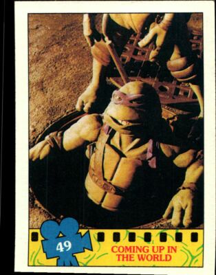 1990 Topps Teenage Mutant Ninja Turtle Trading Card #49 Coming Up