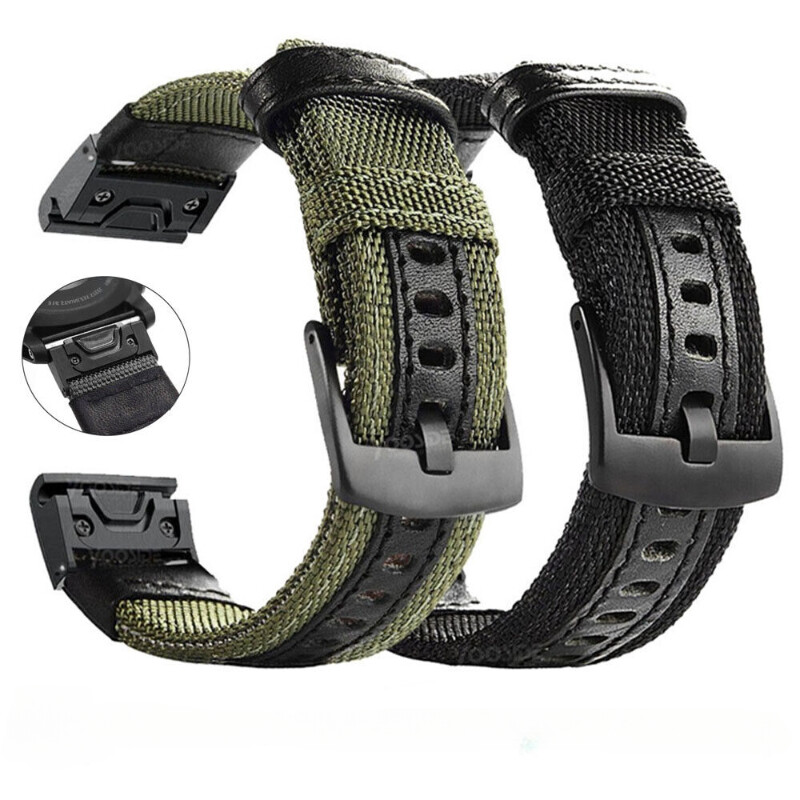 22mm Quick Fit Nylon Woven Watch Band Strap For Garmin Instinct