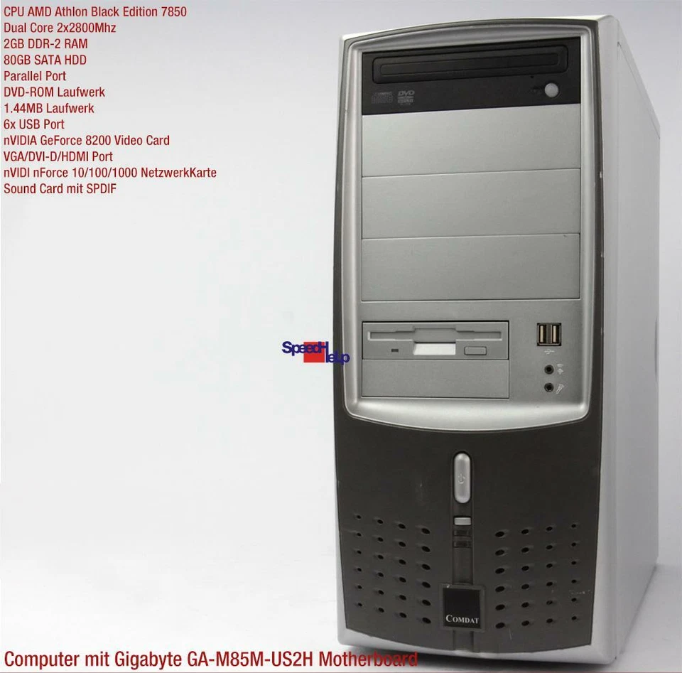 Gigabyte Ga-M85m-Us2h Athlon Black Edition 7850 Computer Pc Parallel Windows XP - Image 2 of 4