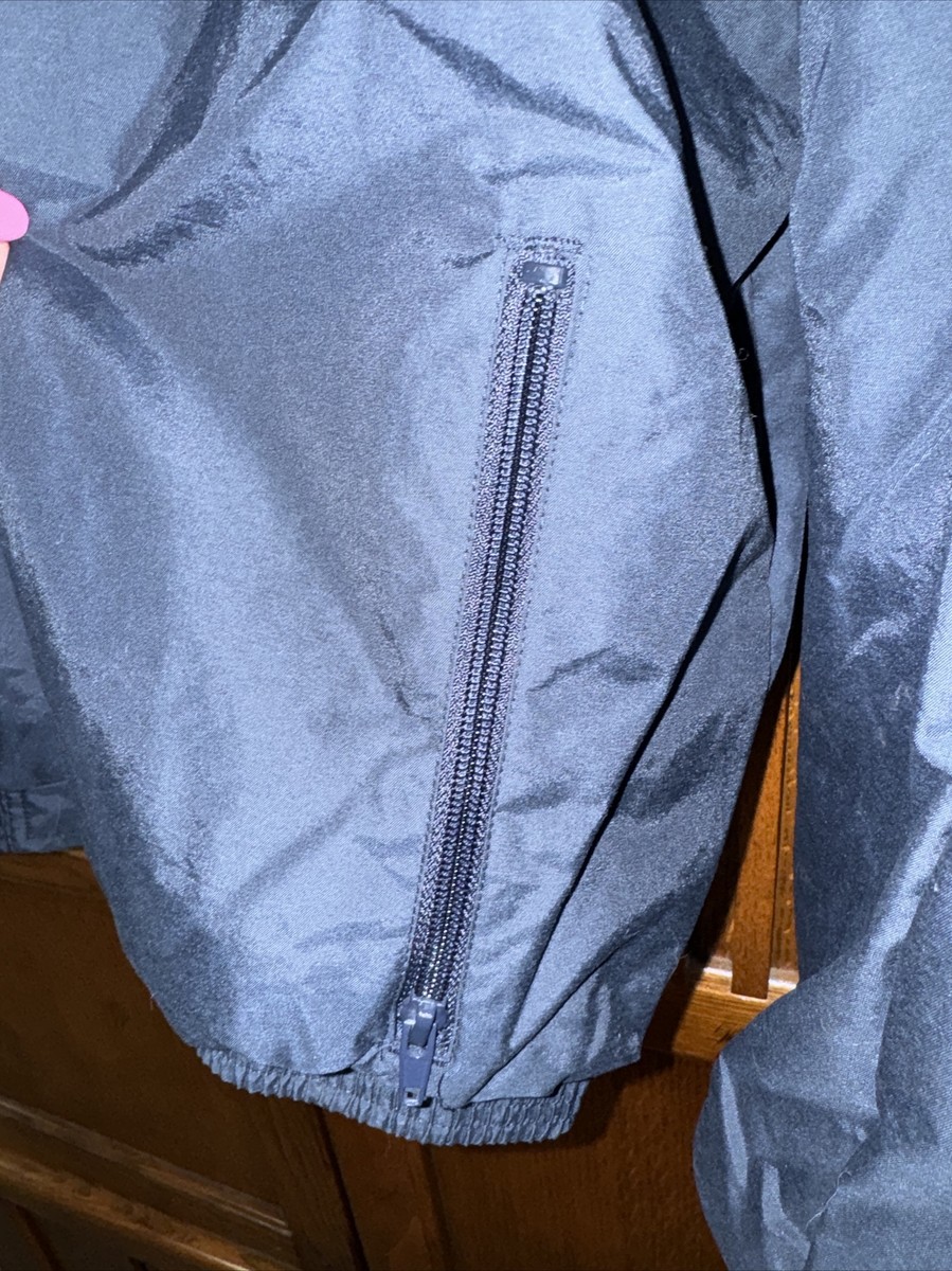 Vintage Holloway Zip Front Windbreaker Jacket Gold/Navy/Wh