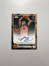 2022-23 Topps Chrome OTE Malik Bowman Orange Basketball Auto Refractor SP /25