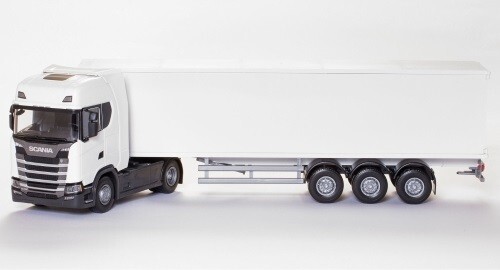 Emek 86002 - Scania CS Truck Box Van Semitrailer - Kofferanhänger - 1:25