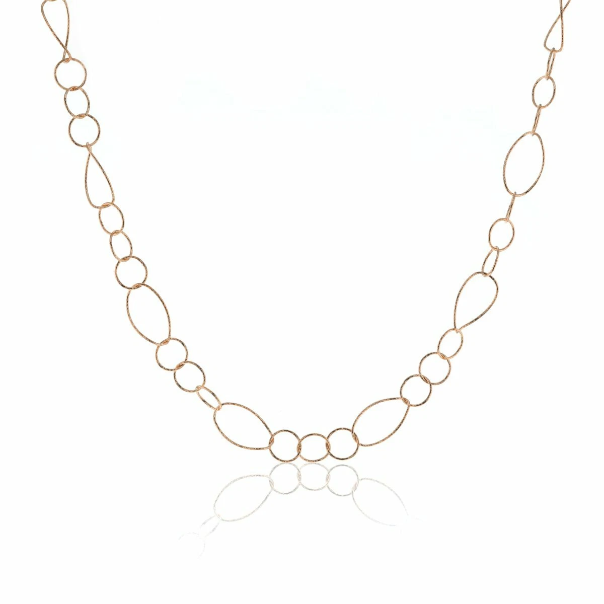 Ladies rose gold necklace deals