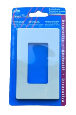  Leviton 80301-SI Decora Plus Screwless Wallplate, Ivory, 1-Gang ~ 10 Units 